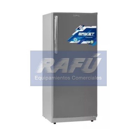 Freezer Vertical Briket color Gris Acero